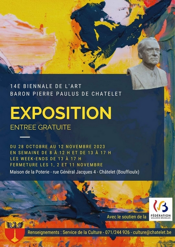 Affiche Exposition baron Pierre Paulus